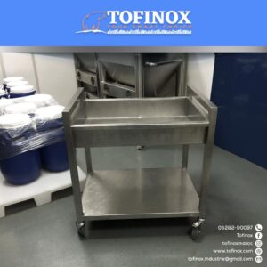 Tofinox vous fabrique toutes sortes de chariots
Nos produits sont adaptables selon vos besoins