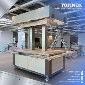 TOFINOX Maroc présente sa table en INOX et MDF