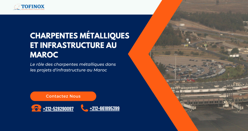 infrastructure en charpente métallique - aeroport mohamed 5